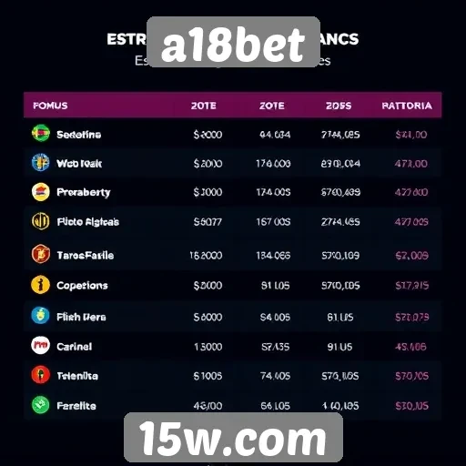 Estratégias de apostas comuns entre usuários do a18bet